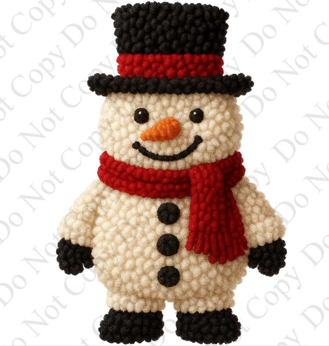 RST - Snowman Top Hat (Wooly Style)
