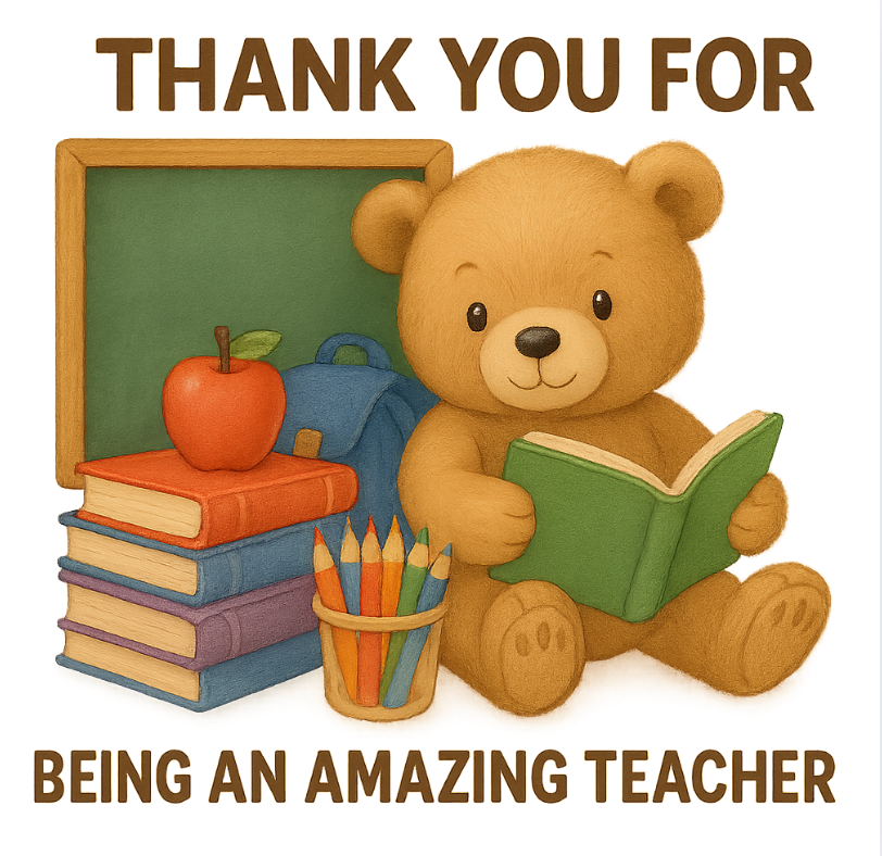 Thank You Bear with books