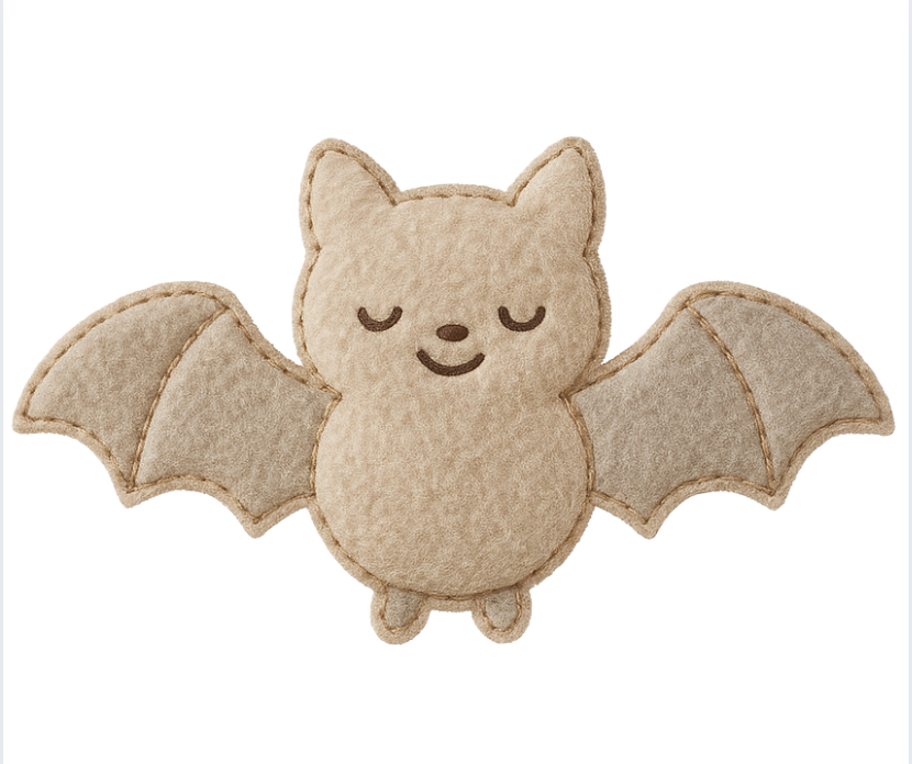 Fluffy Grey Fluffy Bat