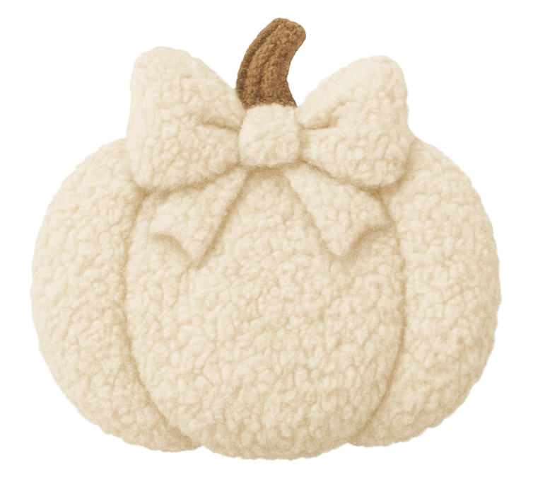 Fluffy Pumpkin with Bow