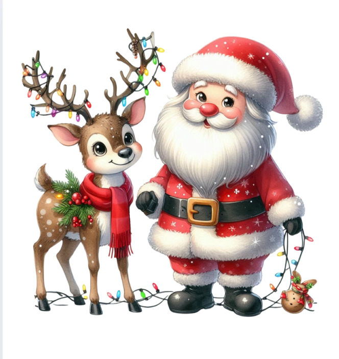 Santa and Reindeer