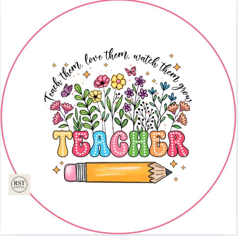 Pink Flowers Tub Sticker (comes with Mock up no logo, and writing Options)