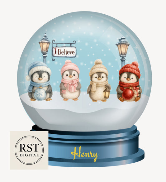 Snow Globe Penguins (6 Colours)