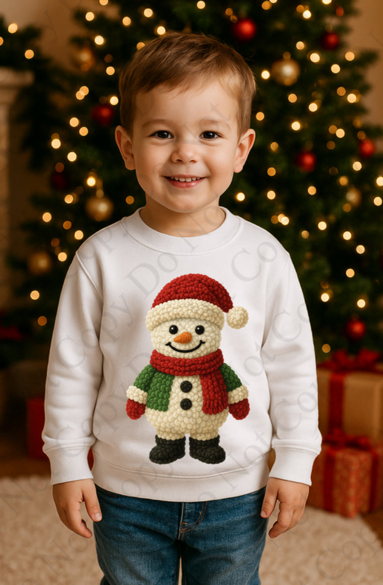 RST - Snowman - Red Hat (Wooly Style)