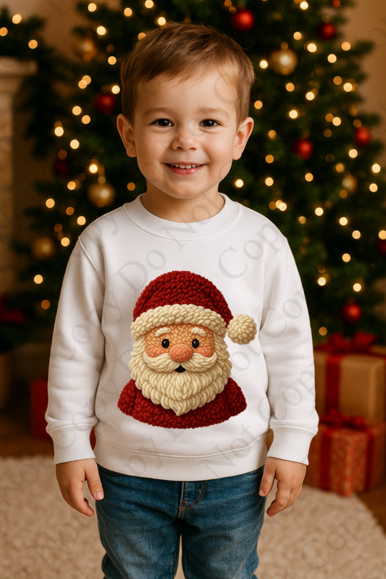 RST - Santa’s Head - Red (Wooly Style)