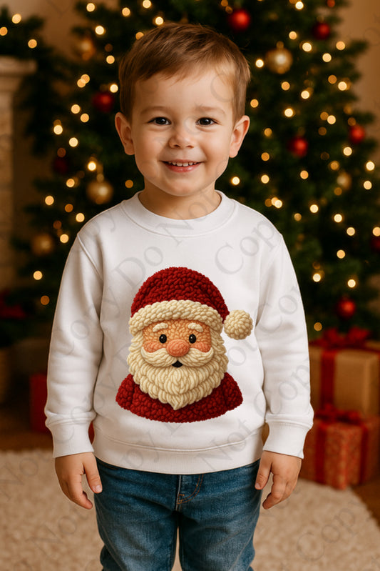 RST - Santa’s Head - Red (Wooly Style)