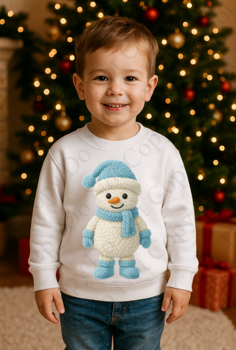 RST - Snowman - Blue (Wooly Style)