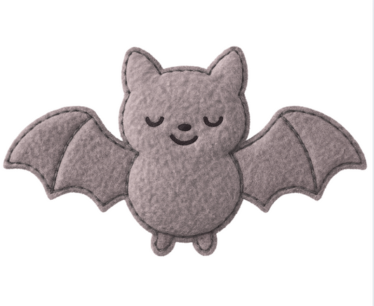 Fluffy Dark Grey Bat