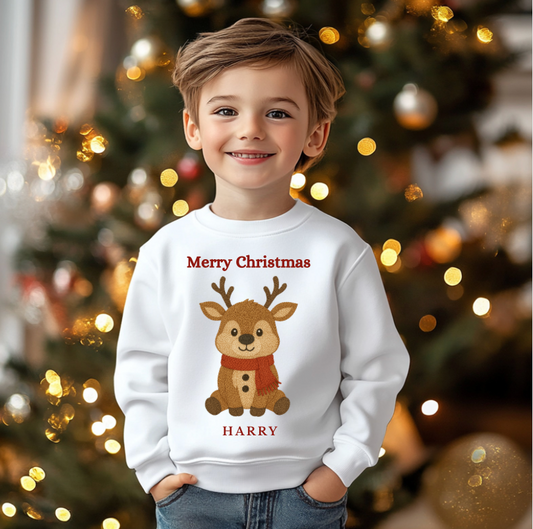 Knitted Cute Reindeer