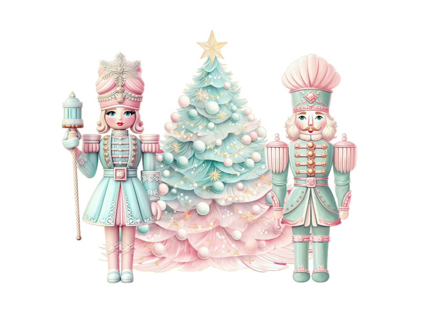 Pastel Nutcracker Female and Male