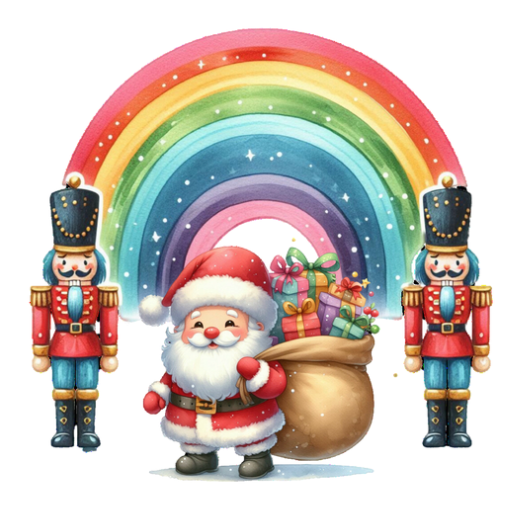 Nutcrackers with Santa