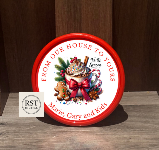 Hot Chocolate Tub Sticker (comes with Mock up no logo, and writing Options)
