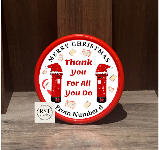 Post Person Tub Sticker (comes with Mock up no logo, and writing Options)